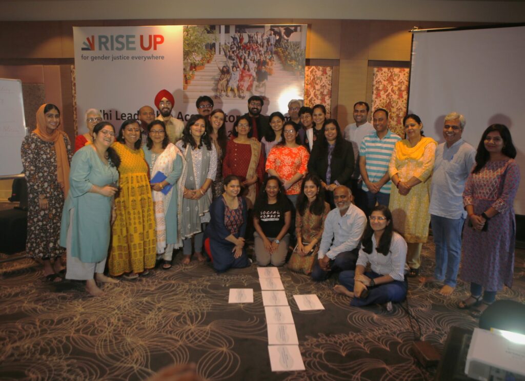 New India Rise Up Leaders with global team members.