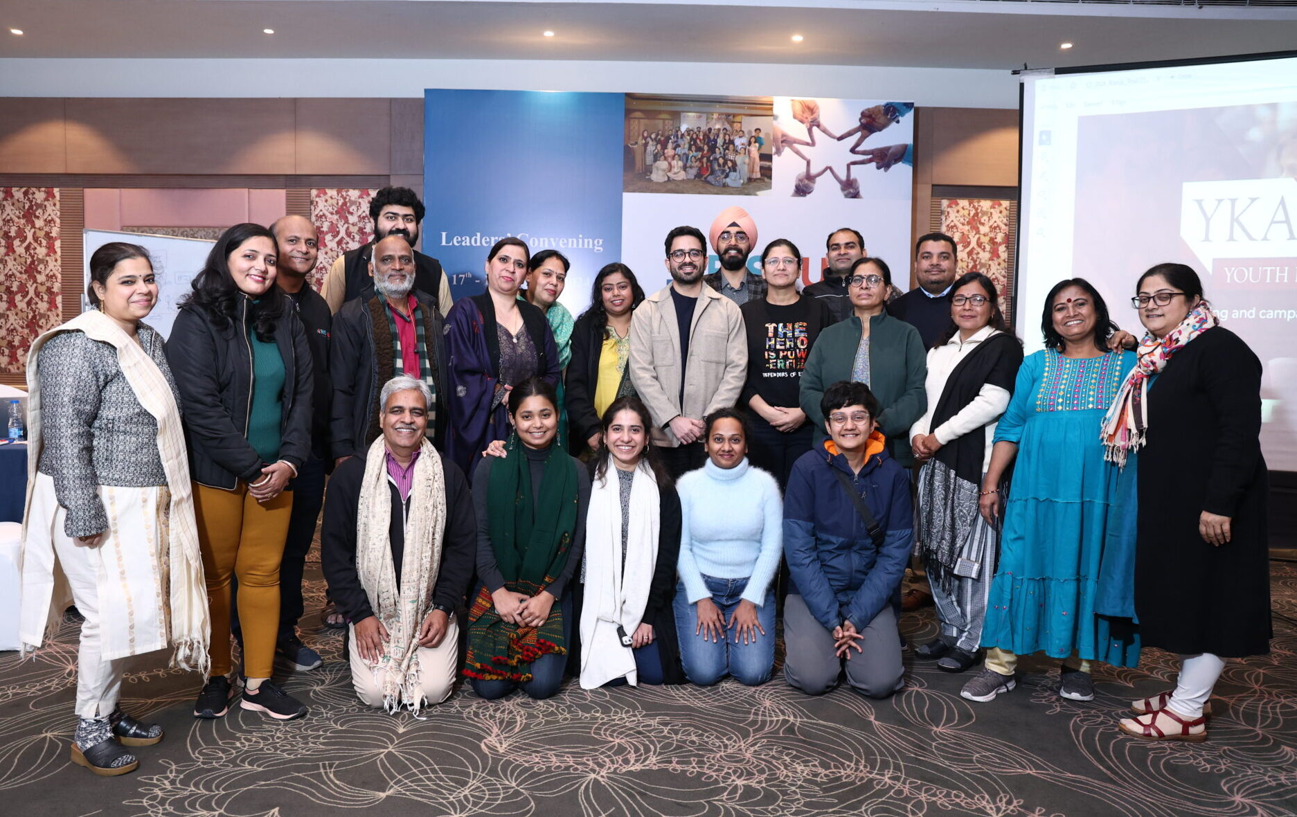 Rise Up Leaders and global team members at Delhi Convening in January 2024.